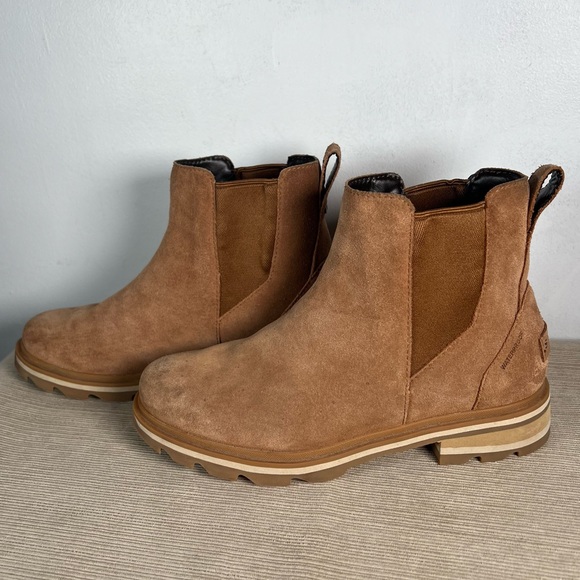 Sorel Shoes Sorel Lennox Suede Chelsea Boot Tan Waterproof Poshmark